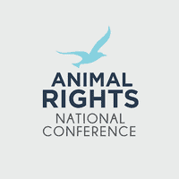 Animal Rights National Conference logo featuring a bird silhouette.