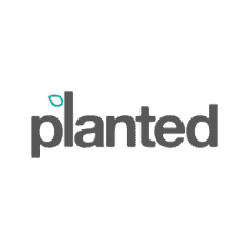 Planted logo with green leaf accent.
