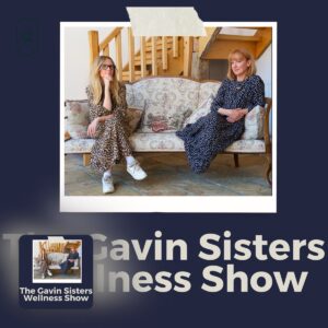 Two women discussing plant-based nutrition on a cozy sofa, promoting wellness and healthy eating.